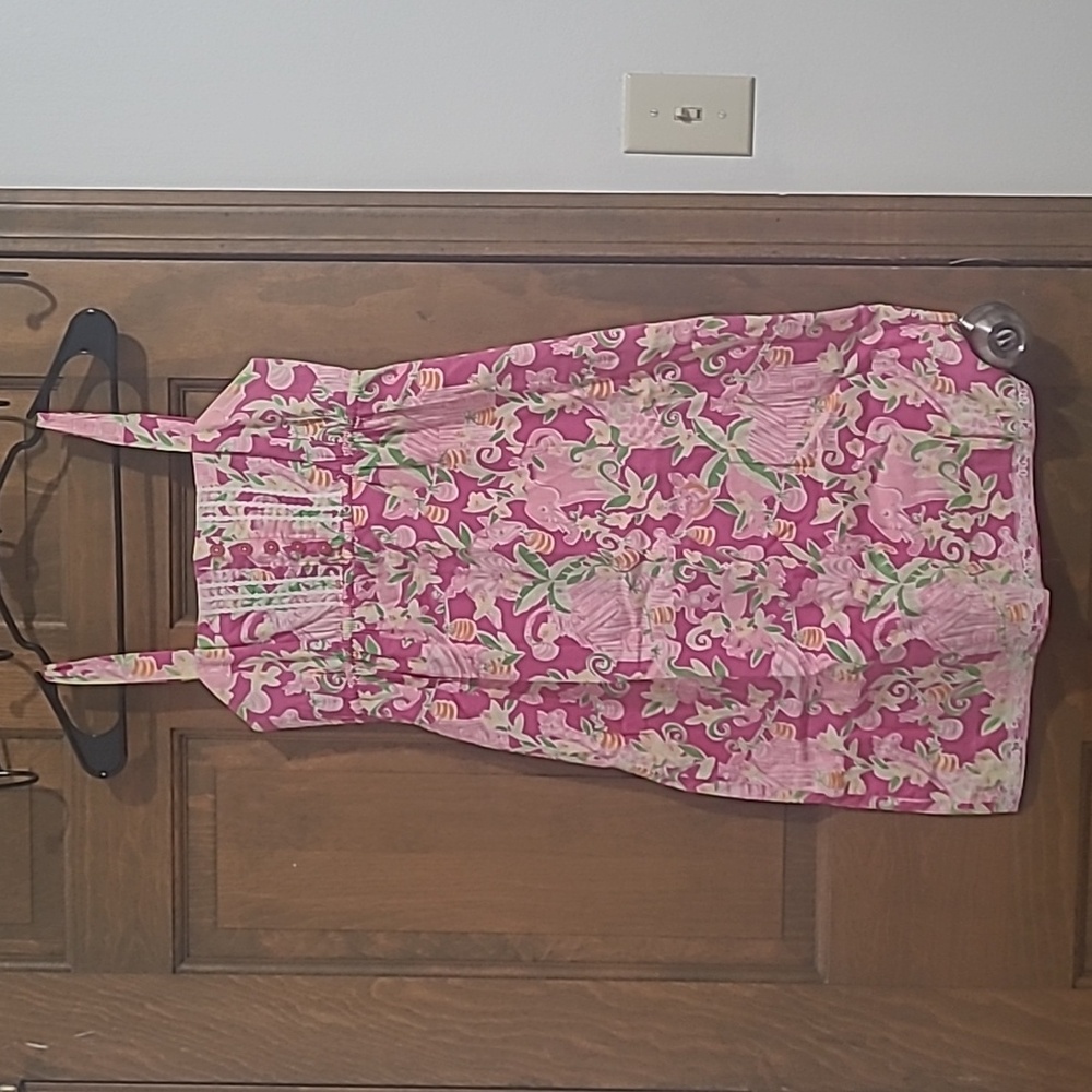 Retro Lilly Pulitzer Dress 90s Elephant print Natasha Dress Size 2